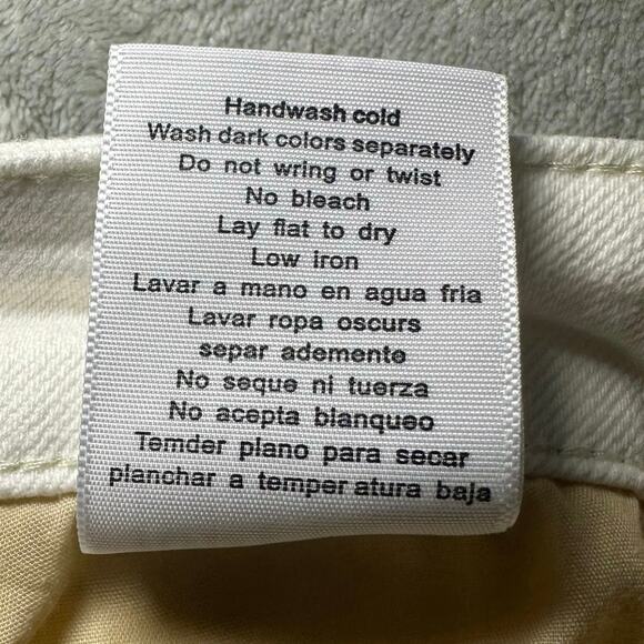 Judy Blue Wide Leg Crop Jeans Women Size 27 White Denim Button Fly Stretch 27x23 - Picture 12 of 13